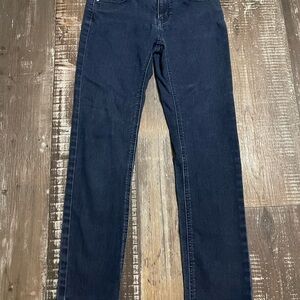 Girls Dark Blue Slim Denim Jeans